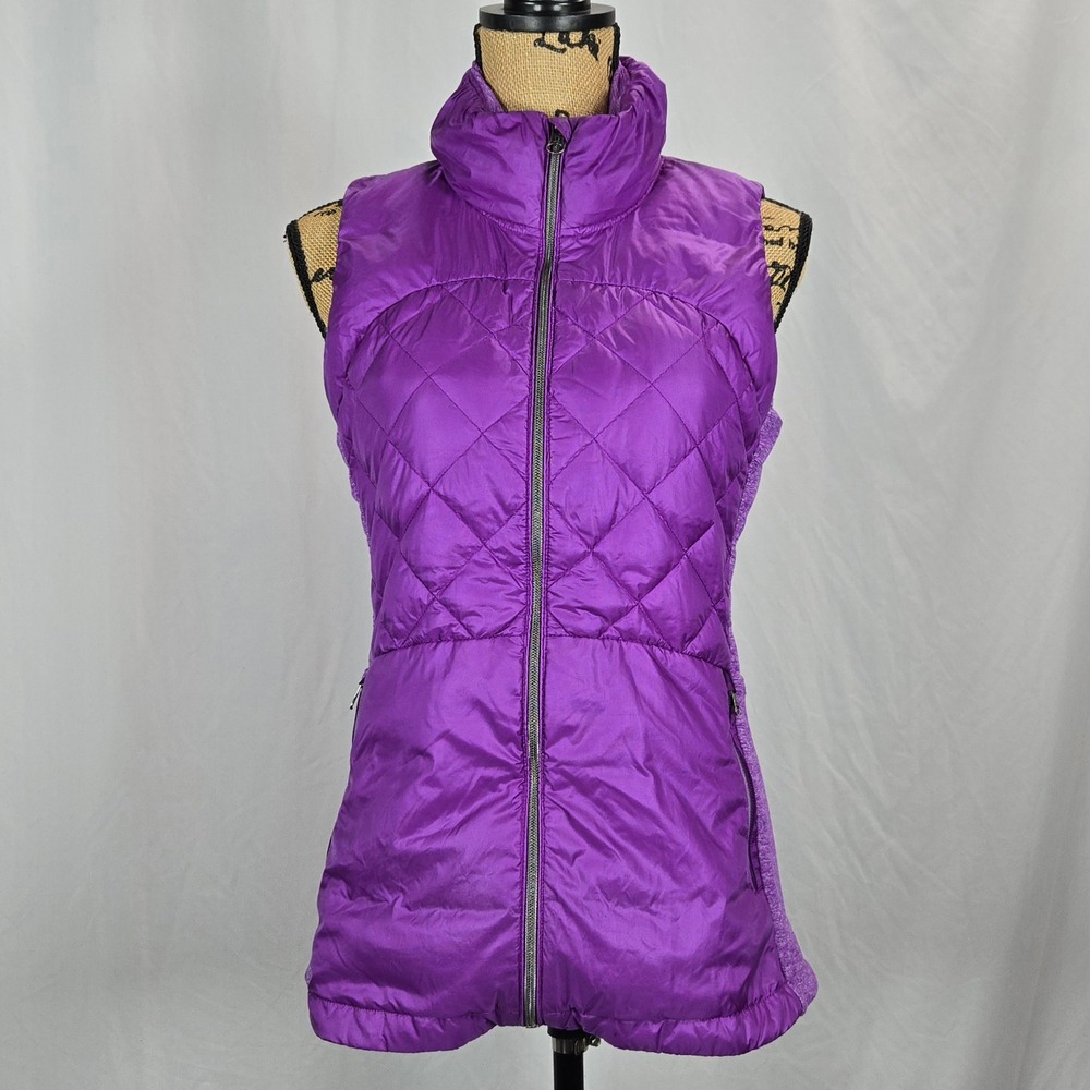 Lululemon Purple Quilted Down Fill Puffer Insulated Vest Women Size S Athletic